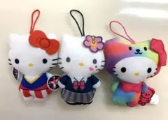 マクドナルドハッピーセット　キティちゃんぬいぐるみキーホルダー