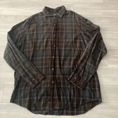 【超希少XXL】ポロ ラルフローレン チェックシャツ 茶×緑 オーバーサイズ