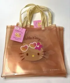 【新品 】　日焼けキティ PVC トートバッグ 3点セット