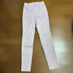 UNIQLO S ウルトラストレッチハイライズレギンスパンツベージュ 薄いピンク