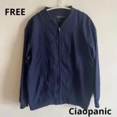 CIAOPANIC レディース ネイビー ジップアップ ブルゾン 羽織り