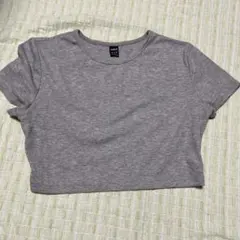 SHEIN グレー クロップド Tシャツ M