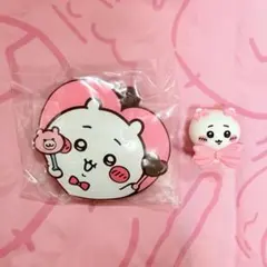 ちいかわ　ハートのラバーマスコット　キーホルダー　びっくらたまご　リボンなみんな
