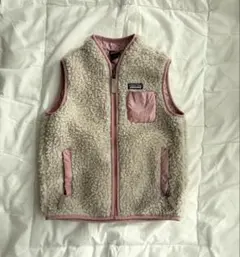 patagonia フリースベスト 5T ピンク