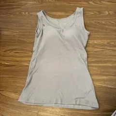 カップ付きタンクトップ　グレー