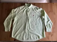 U.S. POLO ASSN. ライトグリーン ストライプ 長袖シャツ F