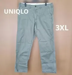 UNIQLO☆メンズ　チノパン　3XLサイズ　カーキ　ボトムス　大きめサイズ