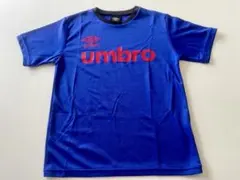 umbro 青 速乾Tシャツ ブルー　140 美品！のサムネイル
