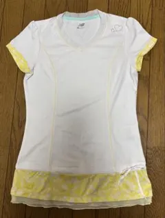 New Balance テニスウェア 半袖シャツ ホワイト レディースSのサムネイル
