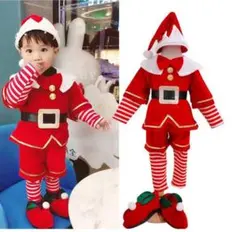 【A3827】サンタコスプレ/キッズサンタ/5点セット/新品