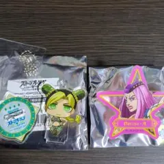 ジョジョの奇妙な冒険 空条徐倫 アナスイ アクリルスタンドキーホルダー 缶バッジ