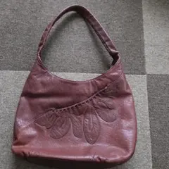 IBIZA ブラウン刺繍ハンドバッグ