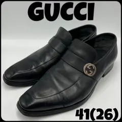 入手困難✨ GUCCI グッチ シューズ シマレザー スリッポン 本革 ネイビー 2025年最新GUCCI メンズ ドレス・ビジネスシューズの人気アイテム