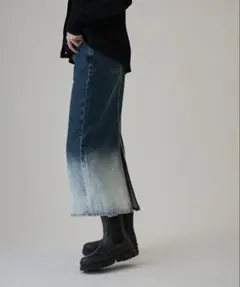 サロンアダムエロペ　デニム グラデーションスカートのサムネイル