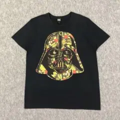 STAR WARS ハワイアンプリント Tシャツ ブラック ダースベイダー