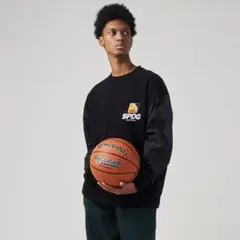 試着のみ！SPALDING オーバーサイズド クルーネックトップ バスケ　ロンT