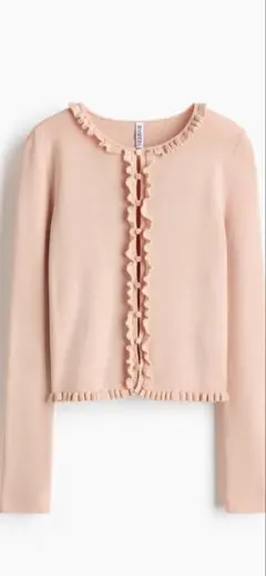 H&M　フリルトリム カーディガン