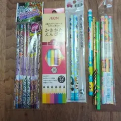 2B鉛筆 12本セット キャラクター鉛筆8本セット