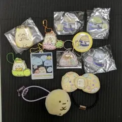 11点　すみっコぐらし　キーホルダー8点　缶バッジ1点　ヘアゴム2点