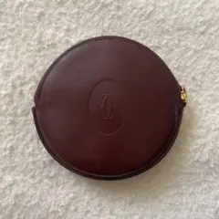 Cartier ボルドー レザー コインケース