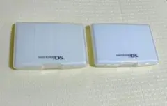 DS GBA ゲームソフト用 カードケース2個セット ホワイト ライセンス商品