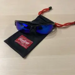 Rawlings スポーツサングラス 青レンズ 収納袋付き中古レンズ傷ありのサムネイル
