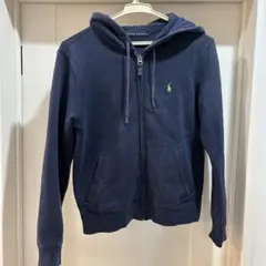 ジップパーカー ネイビー