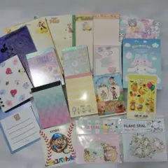 サンリオ メモ用紙 ♡フレークシールセット他