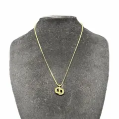 Christian Dior ネックレス CD ロゴ ラインストーン