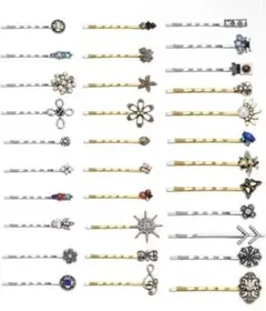 ヘアピン　10pセット　まとめ売り　ファッション　ワンポイント