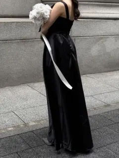 ブラックドレス 前撮り 結婚式 カラードレスウエディング