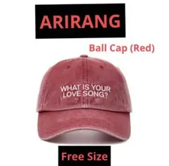 BTS 韓国 ARIRANG ポップアップ ball cap 赤 帽子 キャップ - メルカリ