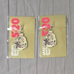嵐　Anniversary Tour 5x20　会場限定チャーム2個セット　紫