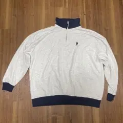 U.S. POLO ASSN. ハーフジップトレーナー M