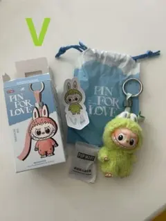 PIN FOR LOVE ラブブ イニシャル POPMART 未使用　v