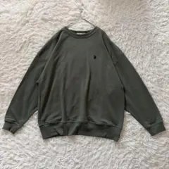 U.S. POLO ASSN. 　ロゴ刺繍スウェット　F　カーキ◆A1954のサムネイル