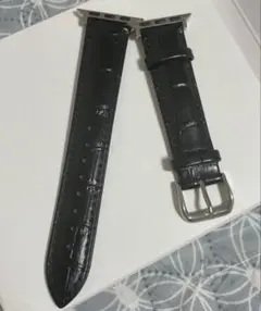 Apple Watch レザーバンド クロコ ブラック 38/40/41mm