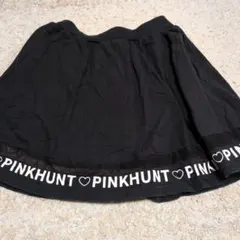 【値下げ】PINKHUNT 黒 ロゴ入りスカート