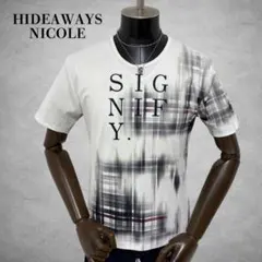 HIDEAWAYS NICOLE 半袖Tシャツ　プリントTシャツ　カットソーのサムネイル
