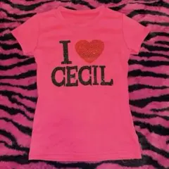 当時物 セシルマクビー CECIL McBEE ピチT 平成ギャル Tシャツ