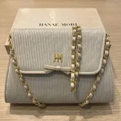 T103-02 HANAEMORI アイボリー パーティーバッグ