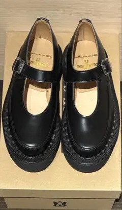 ⭐️極美品⭐️　ジョージコックス　コムデギャルソンガールズ　メリージェーン　黒 コムデギャルソン ガール George Cox レザーメリージェーンシューズ
