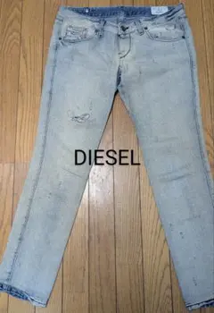 DIESEL ダメージ加工 スリムフィット デニムパンツ29×32