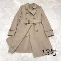 洋服の青山 良品 トレンチコート ベルト付き　ライトベージュ 13号