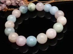 天然石ミックスベリル　12mm　パワーストーンブレスレット RB12-12