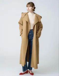 ⭐︎新品タグ付⭐︎ebureロンハーマンメルトンロングコート フーデットコート