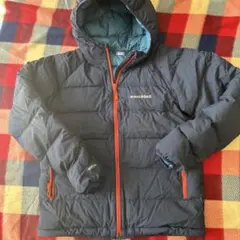 mont-bell フード付きダウンコート 160サイズ ネイビー