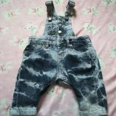 partypartyベビーサイズ70cmデニムサロペットズボンパンツ子供服