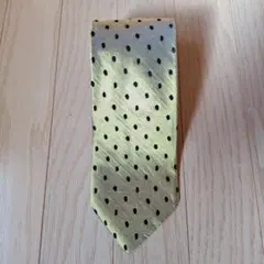 MEN'S MELROSE イエロー ドット柄 ネクタイ