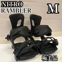 【未使用級】 NITRO ランブラー ビンディング Mサイズ 23-24 黒